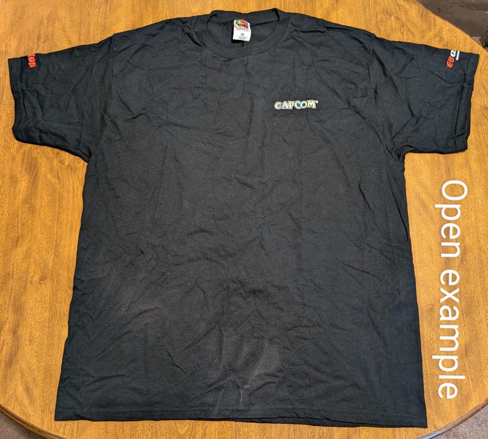 Resident Evil Capcom GameStop EBgames pre-order promo Tshirt XL