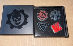 Gears of War 4 Piece Pin Set GOW Loot Crate New In Box