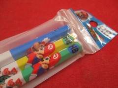 Super Mario 64 Nintendo 64 N64 Mitsubishi Japanese 3 Pencil Set *NEW*