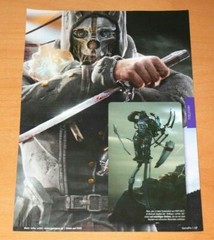 Dishonored PS3 Xbox 360 Promo Poster Ad / Art Print Advertisement Rare
