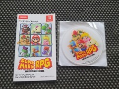 Nintendo Super Mario RPG Coaster Pamphlet Preorder Bonus Rare Promo SWITCH NES