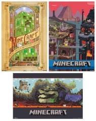 JINX MINECRAFT VIDEO GAME POSTER 3 POSTER SET NEW FREE SHIPPING