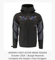 Destiny 2 Vesper’s Host Dungeon Hoodie Unisex Size XL Bungie Rewards Retired New