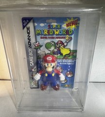 2002 Gameboy Advance Super Mario World Mario Articulate Figure In Custom Case