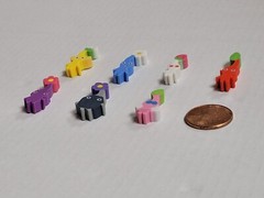 Pikmin 3 Mini Eraser Set (2023) Brand New Japan Import Full Set of 12 in Bottle