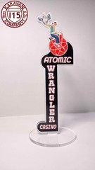 Fallout New Vegas Atomic Wrangler Neon Building Sign Acrylic Standee