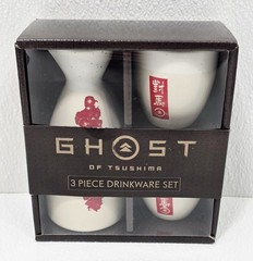 Ghost Of Tsushima Merchandise Bundle Ceramic Drink Set Ramen Socks PS5 Exclusive