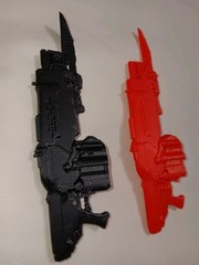 3D Printed Gears of War Retro Lancer Custom for 7 inch Figures