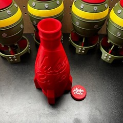 Fallout Nuke Cola Bottle And Cap, Collectibles Merchandise Props, New Vegas, 4