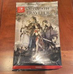 Nintendo Octopath Traveler Character Card Set 8 Cards + Sticker Sheet