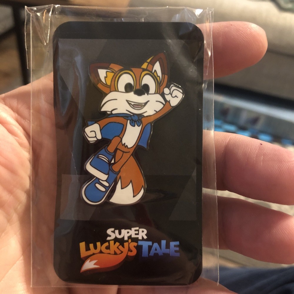 3X Super Lucky’s Tale Enamel Pin Promo Item. XBOX Pins
