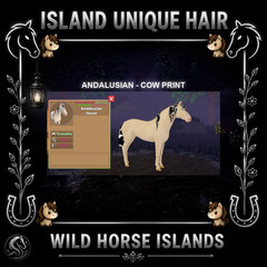 Wild Horse Islands – Andalusian Rcs Horse IUH Island Unique Hair Choose Hair