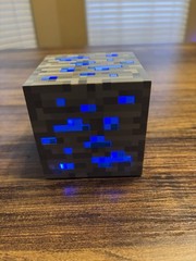 ThinkGeek Minecraft Light-Up Diamond and Redstone Blocks 2012 Night Lamp