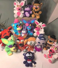 Fnaf 15 Lot Plush Freddy Foxy Preloved Five Nights At Freddys 2015-2018