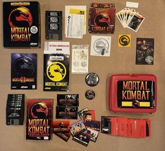 Mortal Kombat Collector’s Lot- Lunch Box, PC floppy, Kit, Cards, Coin, Buttons