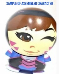 Overwatch Character Ball 3 Heads Reaper D’VA Torbjörn Blizzard SDCC LE NIB. (3)