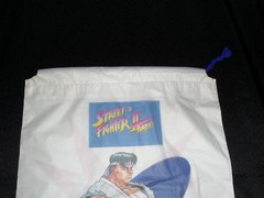 Super Street Fighter II 2 Turbo Promo Vinyl Cinch Bag Capcom Fujisawa
