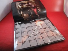 Resident Evil 2008 Promotional Calendar w/ Unused Sticker Sheet by Prima Games