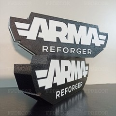 Arma Reforger RGB Gaming Lamp – LED Light Box for Streamer Setup, RGB, Gamer