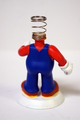 Rare 2001 BD&A Nintendo SUPER MARIO Bobblehead Body ONLY Missing Head!