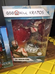 God of War Kratos & Atreus Statues GameStop Neca Kratos Figure Lot Playstation