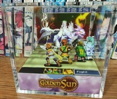 Golden Sun Fusion Dragon Handmade Diorama – Gameboy Gaming Cube – Fanart