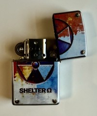 FALLOUT SHELTER FLIP LIGHTER (Vault-Tec) In Tin Case (Brilliant Color)