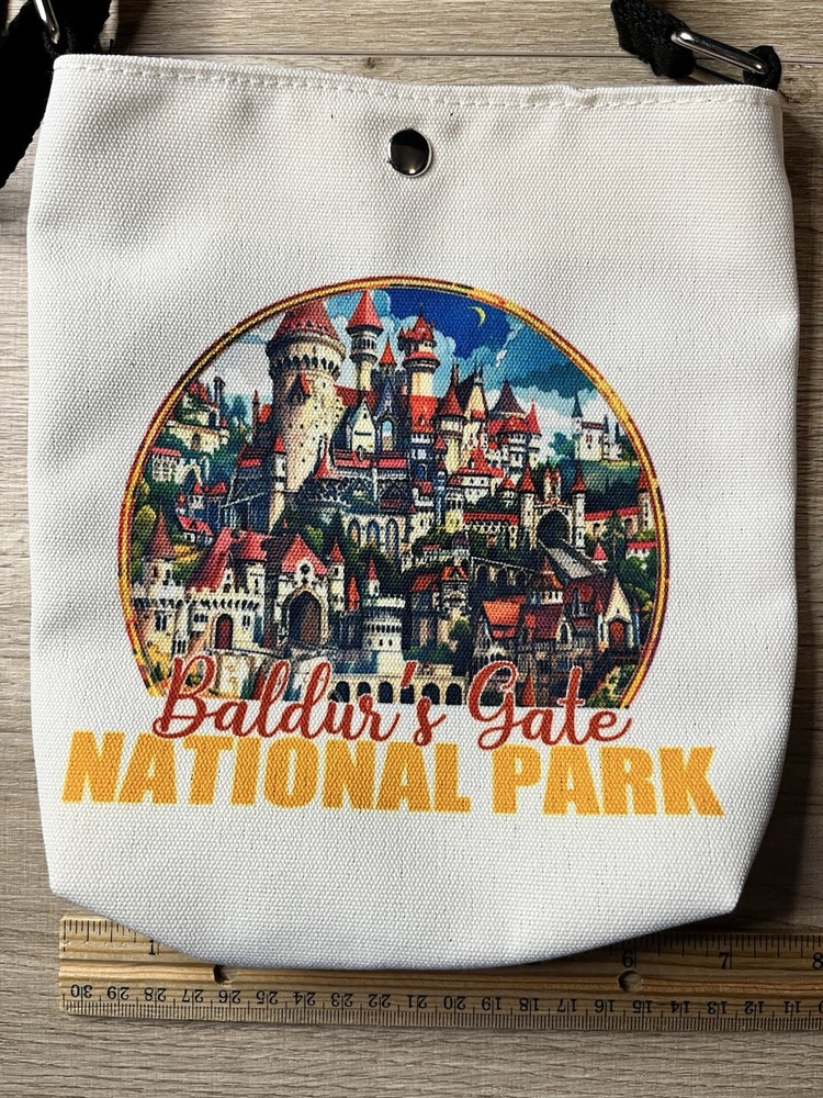 Dungeons And Dragons Baldur’s Gate National Park Canvas Crossbody Bag