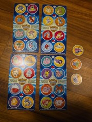 Lot Of 4 Pokemon Collector Coins Kraft Mac & Cheese Box Cutout Plus 3 Loose