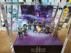 Octopath Traveller 2 Campfire Handmade Diorama – Retro Gaming Cube – Fanart