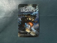 The Elder Scrolls Legends Two Card Pack Redeemable Code 2016 PAX RARE