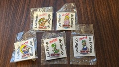 1992 licensed Nintendo Super Mario Bros pin set Danone Peach Bowser Luigi Yoshi