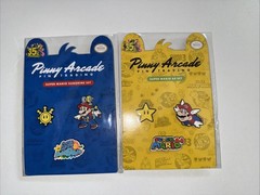 Pinny Arcade Super Mario 64 & Sunshine 35th Anniversary Enamel Pin Set Lot 2021