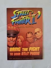 Street Fighter II Capcom Ad Promo Card 2008