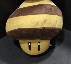 Super Mario Galaxy Bee Mushroom Plush 10″ Banpresto Nintendo FREE SHIPPING