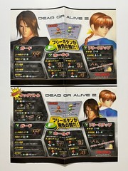 Dead or Alive 2 Tecmo Arcade Art & Flyer Set Japan