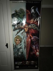 2008 Large Display Poster SOUL CALIBUR IV 73″X 28″ ****RARE*****