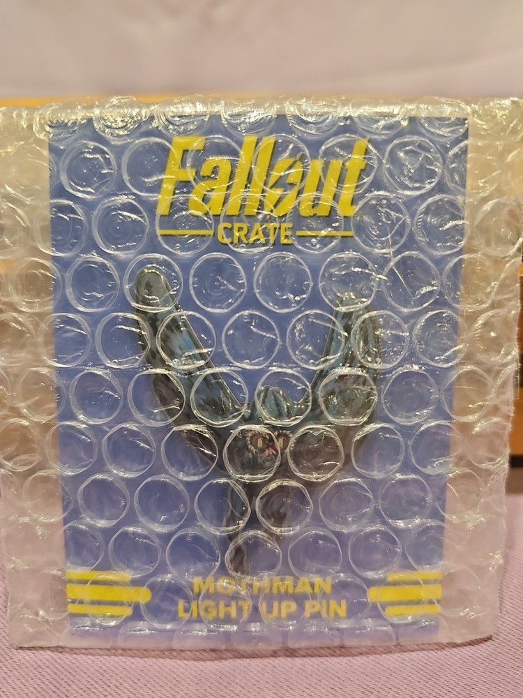 Fallout crate Mothman light up pin loot crate LED NEW Sealed!
