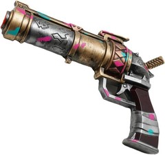 11” Arcane Jinx Pistol Pink Blue Anime Style Crazy Punk Replica Foam Gun Prop