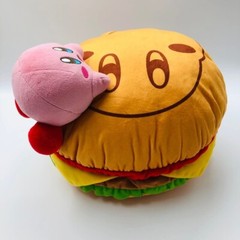 RARE Kirby of the Stars KIRBY’S BURGER Kuji 2021 Cushion 11.8″ from JAPAN