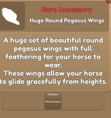Wild Horse Islands 🌸 Huge Moonstone Pegasus Wings 🌸