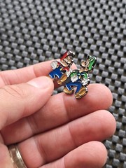 Mario & Luigi SuperStar Saga Bowsers Minions Preorder Pin Badge Promo Rare 3DS