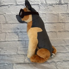 Fallout 4 Bethesda Dogmeat With Goggles Plush 10 1/2″ Stuffed Toy No Bandana