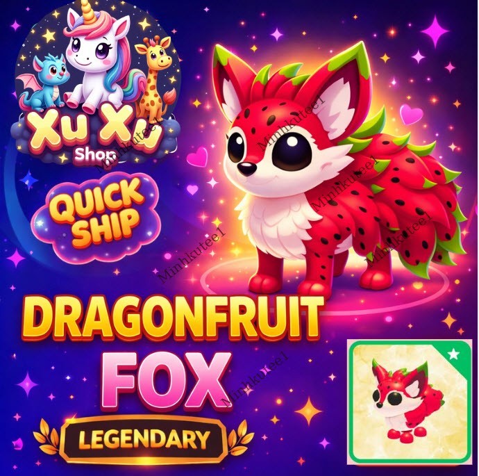 🦊 Dragonfruit Fox Adopt M3e Pet Cheap For Sale/ Fast Delivery !!Get Now