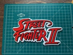 Street Fighter II 3D printed logo sign display art wall shelf