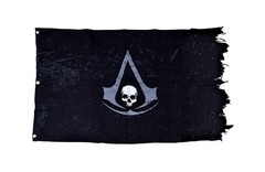 FULL SIZE UBI Workshop Official Assassin’s Creed IV 4 Black Pirate Flag Resynced