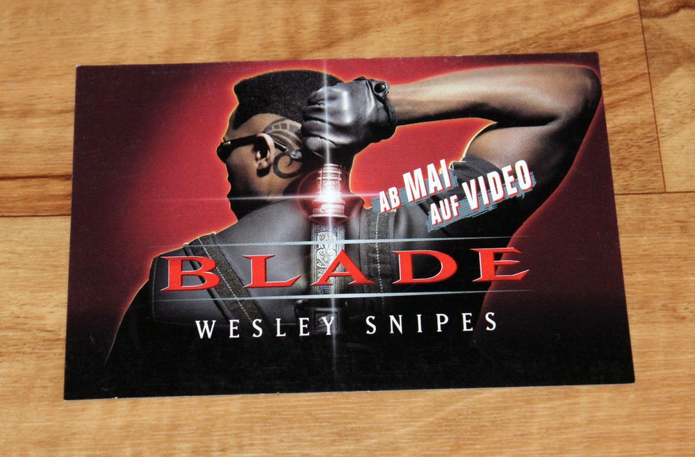 Old Vintage Blade 1998 Promo German Contest Postcard Post Card Rare