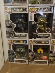 13 Fallout Funko Pop Lot Set Gold Power Armor Vault Radtoad Mothman Nerd Miner