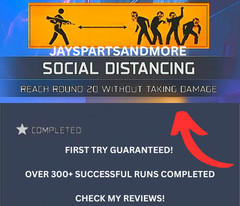 Social Distancing Dark Ops Calling Card FAST LEGIT Black Ops 7 Zombies RARE BO7