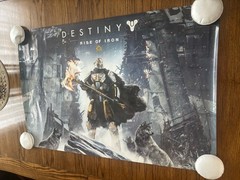 Destiny Rise of Iron GameStop Double-Sided Promo Poster 2016 Bungie 36×24